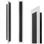 Lauko sieninis LED &scaron;viestuvas, 150 cm, 30 W, IP65, juodas, modernus