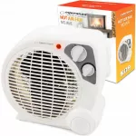 Elektrinis &scaron;ildytuvas su termostatu, 2000 W, tylus ventiliatorius