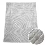 Kilimas svetainei JUNO 3D, boho stiliaus, pilkas, 160x230 cm