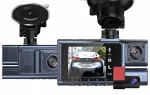Automobilinė kamera 3 kanalų, 4K, 140&deg; kampas, G jutiklis, naktinis matymas, valdymas programėle