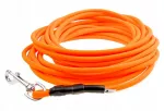 &Scaron;uns pavadėlis i&scaron; BIOTHANE, 5 m, 6 mm, oranžinis su žiedu