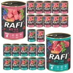 &Scaron;unų ėdalas Dolina Noteci Rafi Junior, įvairūs skoniai, 24 x 400 g
