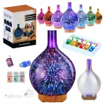 Oro drėkintuvas ir aromato difuzorius 200 ml su LED lempute