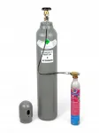 CO2 dujų balionas su sifonu, 8 l, su Alpha Fistula adapteriu Sodastream Pink Quick