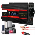 Įtampos keitiklis 700W 12V/24V į 220V su USB ir LCD, automobilinėms, stovyklavimui, valčiai