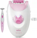 Epiliatorius Braun Silk-&eacute;pil 3-202 su 20 pincetų ir bikini zonos trimeriu