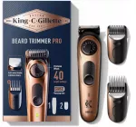 Barzdos kirpimo ma&scaron;inėlė Gillette King C. Beard Trimmer Pro, belaidė, įkraunama