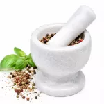 Granitinis virtuvės grūstuvas prieskoniams ir pesto