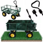 Sodo vežimėlis GARDEN TROLLEY, dvigubos paskirties, žalias, 6841