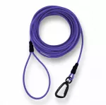 &Scaron;uns treniravimo pavadėlis ULTRA LIGHTWEIGHT, biothane, 10 m, violetinis, 6 mm