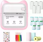 Ne&scaron;iojamas mini P/32 Bluetooth termospaspausdintuvas nuotraukoms, USB
