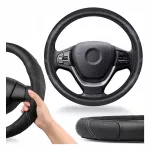 Vairo uždanga i&scaron; eko odos, 37&ndash;39 cm, juoda
