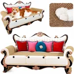 Kartoninė kačių draskyklė&ndash;sofa, 60x27x33 cm