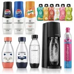Gazuoto vandens aparatas SodaStream Terra juodas, 1 l FUSE butelis, Quick Connect cilindras