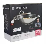 Wok keptuvė Ambition Storm, 30 cm, su dangčiu