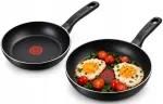 Keptuvių rinkinys Tefal One Resist Plus su Thermo-Spot, 20 cm ir 22 cm, tinka dujinėms ir elektrinėms viryklėms
