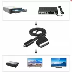 Konverterio adapterio laidas 1 m, SCART į HDMI, 1080p HD