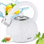 Arbatinukas Kinghoff, 2,6 l, balto marmuro imitacija
