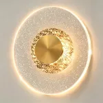 Sieninis &scaron;viestuvas su kristalais, 4W LED, 3 spalvų, akrilinis, miegamui