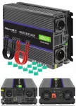 Automobilinis įtampos keitiklis 12V į 230V, 3000W/6000W, modifikuota sinusinė banga, tinka &scaron;ildytuvui ir kompiuteriui