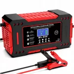 Akumuliatoriaus įkroviklis su LCD ekranu, 12V, 6A