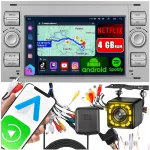 Automagnetola Ford Kuga, S-Max, C-Max su CarPlay, RDS, GPS, WiFi, Android, 4GB