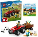 LEGO City 60461 raudonas traktorius su priekaba ir avimi