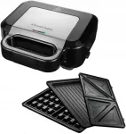 Sumu&scaron;tinių keptuvė Russell Hobbs 3in1: skrudina duoną, kepa vaflius ir panini