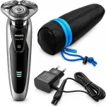 Elektrinė barzdaskutė Philips 9000 serijos, sausam ir &scaron;lapiam skutimuisi, S9111, su dėklu