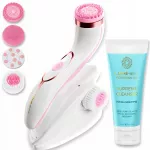 Elektrinis dantų &scaron;epetėlis Lumineo Brush PRO rožinis, 4 antgaliai + FACE gelis