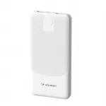 Ne&scaron;iojama baterija 10000 mAh, lengva, tinkama kelionėms, 2 x USB-A