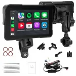 Motociklo plan&scaron;etinis monitorius su CarPlay ir Android Auto