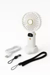 Mini ventiliatorius Z9, ne&scaron;iojamas, baltas, 3,7V, 5W