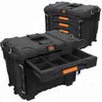 Įrankių dėžė Keter ROC PRO GEAR 2.0 XL, su 3 stalčiais, modulinė