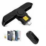 USB-C atminties kortelių skaitytuvas, suderinamas su Android, sulankstomas, be tvarkyklių