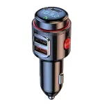 Automobilinis FM Bluetooth 5.4 siųstuvas su 30W PD įkrovikliu ir mikrofonu