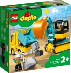 LEGO DUPLO sunkvežimis ir ekskavatorius 10931 kaladėlės vaikams