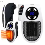Keraminis elektrinis &scaron;ildytuvas 500 W su nuotoliniu valdymu ir LED, tinkamas voniai ir kambariui