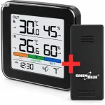 Belaidė oro stotelė su LCD ekranu, temperatūros ir drėgmės jutikliu