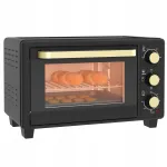 Mini orkaitė HOMCOM, 16 l, 1400 W, juoda