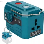 Ne&scaron;iojamas 200 W baterijos inverteris Makita 18V su USB i&scaron;vestimi