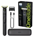 Elektrinis skustuvas ir barzdos kirpimo ma&scaron;inėlė PHILIPS ONEBLADE su dėklu