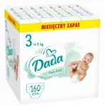 Sauskelės Dada Pure Care, 4&ndash;9 kg, 160 vnt.