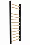 Medinės gimnastikos kopėtėlės 195x80 cm, juodos, sertifikuotos