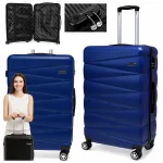 Didelis lagaminas su ratukais Sapphire DUO2, ABS, kodinė spyna, XXL