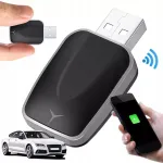 Belaidis CarPlay ir Android Auto adapteris su USB-C, suderinamas su iOS ir Android