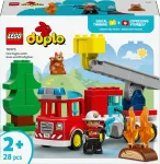 Konstruktorius LEGO DUPLO gaisrinė su žarna ir ugniagesiu 10473