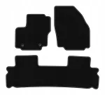 Automobilio kilimėliai Ford S-MAX MK1 2006&ndash;2012, BASIC, juodi, 3 vnt.