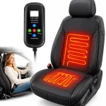 &Scaron;ildoma automobilių sėdynės kilimėlis, 12&ndash;24V, su nuotolinio valdymo pultu