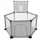 Kūdikių žaidimų maniežas su krep&scaron;iu, 126 x 126 cm, PLAYPEN
